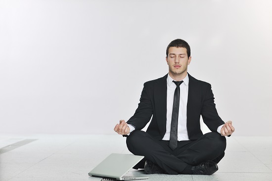 meditating and stress